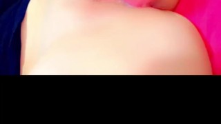 Teen girl just having fun with herself! 