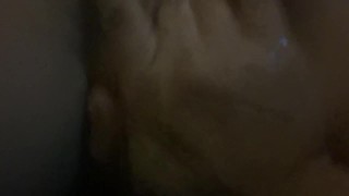 Squirting all over my hand while fingering her!