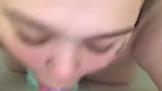 Sucking on my toy