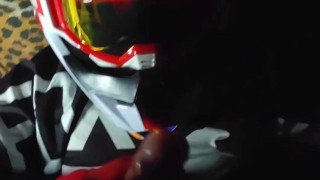Ex-boyfriend in mxhelmet jerks me off, cum in his goggles