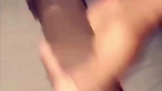 Massive Black Cock Shooting A Huge Load On My Bed Then Continuing To Stroke The Bed