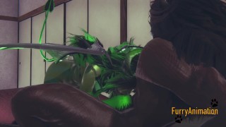 Furry Yaoi - Demond Wolf & Dragon Yiff 1/2