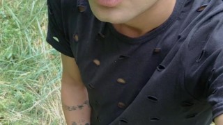 Peeing outdoor at different angles compilation - Uncut cock