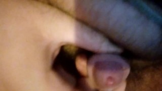 Little cock cums on you pov
