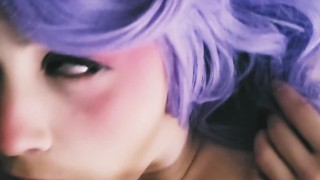 Sexy Ahegao Girl Drains Huge Cock