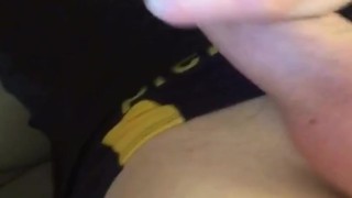 TEEN BOY WANKING A BIG COCK