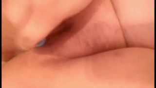 Fun with my blue vibrator 