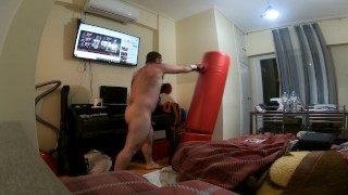 Dimitris NastymindNaked Basic Boxing: Jab - Cross (time to lose some extra fat)
