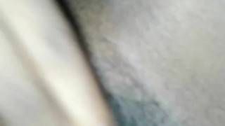 Tasting her own pussy 