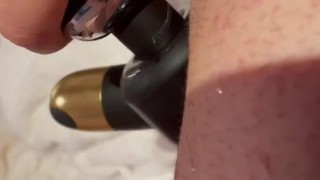 Naughty BBW in latex squirting masturbazion