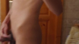 SKINNY ARAB TEEN GUY WITH A HUGE COCK