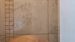 Horny Latina In Shower 