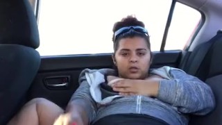 My dildo gets me wet in my car 