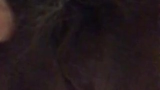 Little hairy monster playing with herself