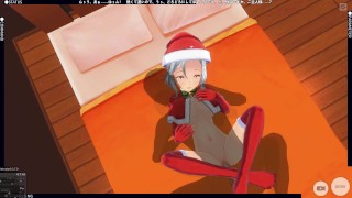 3D HENTAI The girl made the boy a New Year's gift