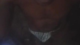 Amateur male showing erection 