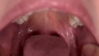 Uvula show. Mouth tour 