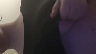 Shy chubby teen titty tease