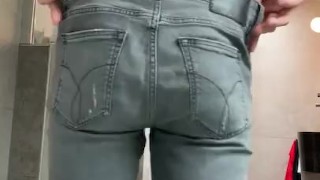 Bent over and drop that pants 