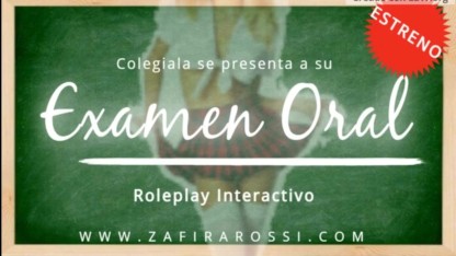ROLEPLAY INTERACTIVO COLEGIALA DADO SU 口语考试 |刺激声音 |仅音频 |阿根廷之声