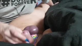 Mistress Tortures Slaves Tiny Dick and Balls with Elastics