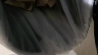Shakily Pissing in the Garbage