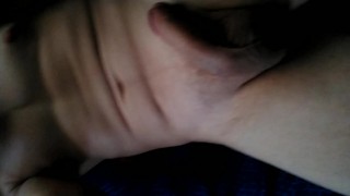 Solo masturbation, trying to cum
