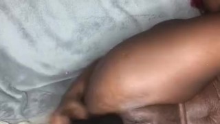 Wet gushy squirting pussy getting fucked by big dildo