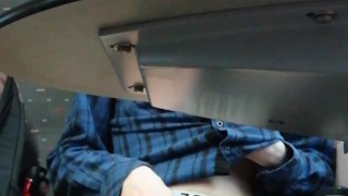 Exposing myself and playing with my dick on the train