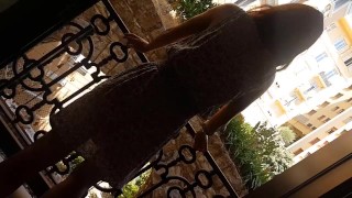 NO PANTIES in City PUBLIC park # Butt Plug flashing at Supermarket