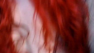 Red head BBW playing with her fat pussy 