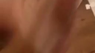 Cleaning my big cock 