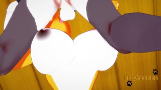 Digimon Hentai - Taomon & Grey Fox Hard Sex 1/2