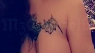 Big Tiddy Goth BBW Rides Bad Dragon Demon Dick