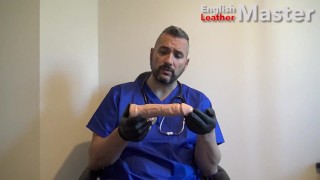 Doctor in scrubs teaches you to open your ass and throat using dildos PREVIEW