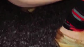 Peeing outside by GameStop 