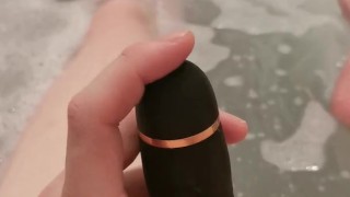 Having a play in the bath 