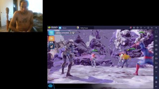 BLACK ASPIE PLAYING MARVEL STRIKE AND ENJOYING IT