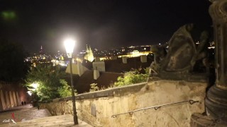Walking in Prague at Night