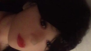 Cumming on tits (sex doll)