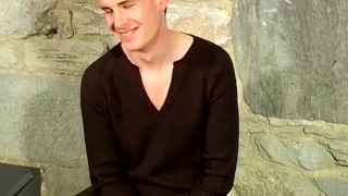 Hot UK twink Marc sprays big load after hot solo jerk off