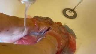 My feet got slimed 