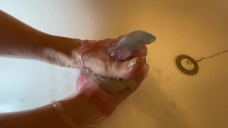 My feet got slimed 