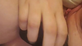 Slut cums with toy in ass