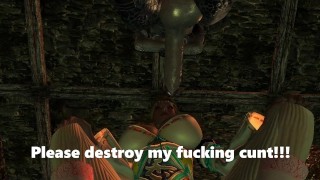 Princess Andrea Gets Ganged Banged By Argonian Lizard Men A Skyrim Story