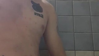 Young male masturbates and cums everywhere