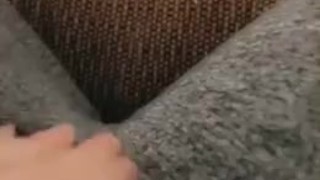 Rubbing my clit through my leggings 