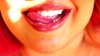 ASMR: Soft Moans and Spit Play