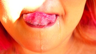 ASMR: Soft Moans and Spit Play