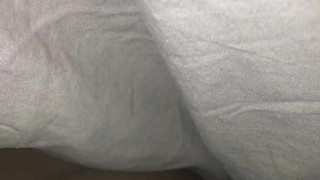 POV : under the cover playing with my thick black dick ... fan requests....